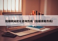 抚顺网站优化咨询热线（抚顺求助热线）