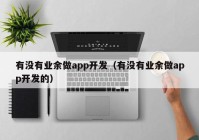 有没有业余做app开发（有没有业余做app开发的）